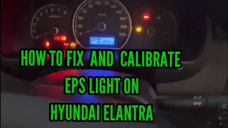How to Fix Eps on Hyundai Elantra 2010