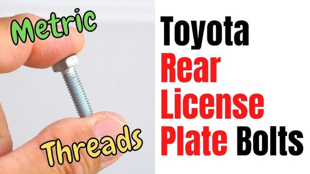 What Size Screws for Toyota License Plate